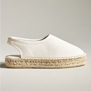 Anthropologie Pilcro Slingback Espadrille Flats in "Creme" Size 6.5